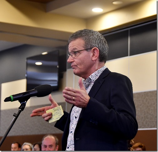 Peter Martin at the National Press Club in Canberra, 2021. (Photo: Lyn Mills/NPC)