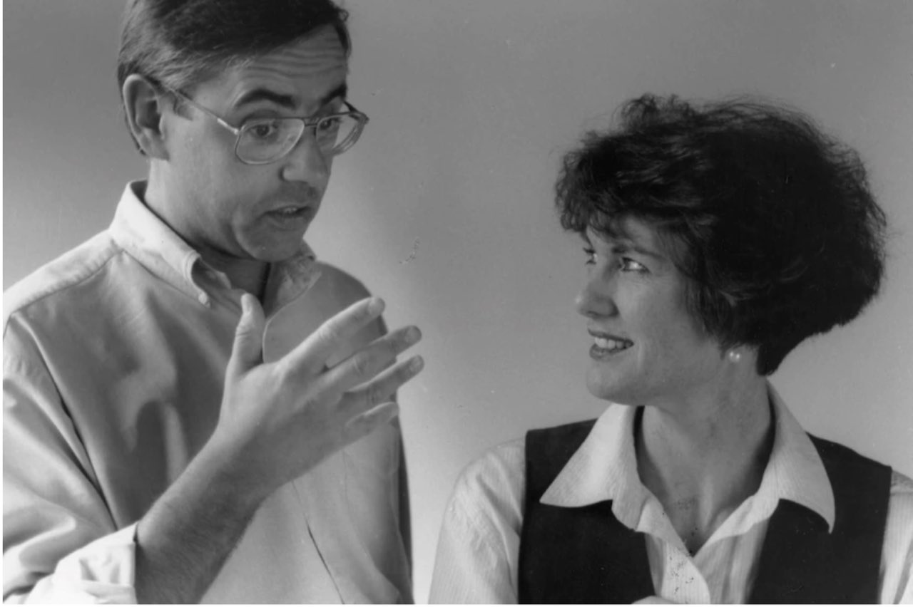 Geraldine Doogue with Dr Norman Swan, early 1990s