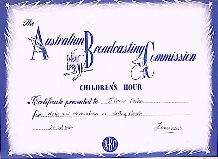 The prized Argonauts ‘Purple Certificate’.