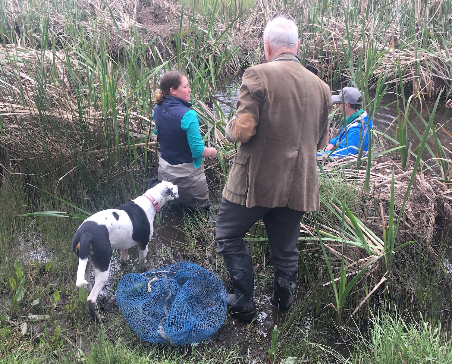 “You leave the building!”: Robyn with conservation biologist Deb Bower and wildlife ecologist Eric Nordberg as they search for freshwater long-neck turtles in a New England (NSW) creek. The turtle populations are diminishing due to predators, notably foxes.