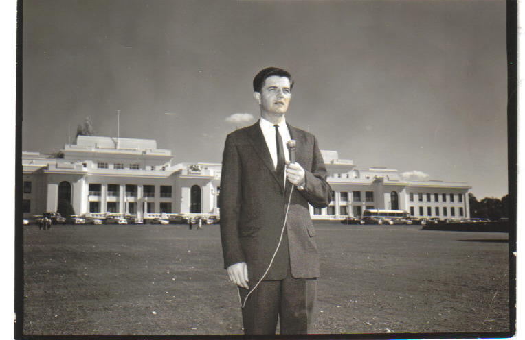 Author Eric Hunter in May 1967, just before leaving to present ABC’s first live satellite broadcast from Expo ’67 in Montreal.