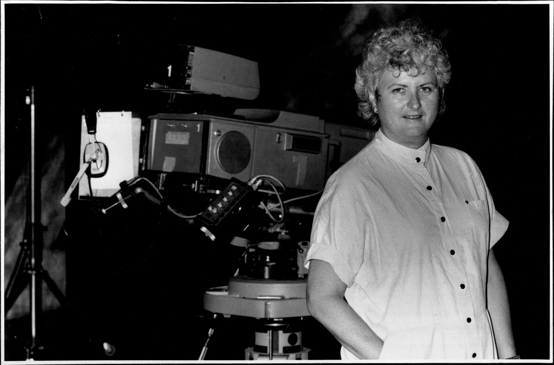 Wendy Borchers, Production Manager, Current Affairs, ABC TV. November 02, 1987. (Photo by Palani Mohan/Fairfax Media). Wendy Borchers, Production Manager, Current Affairs, ABC TV. November 02, 1987. (Photo by Palani Mohan/Fairfax Media).