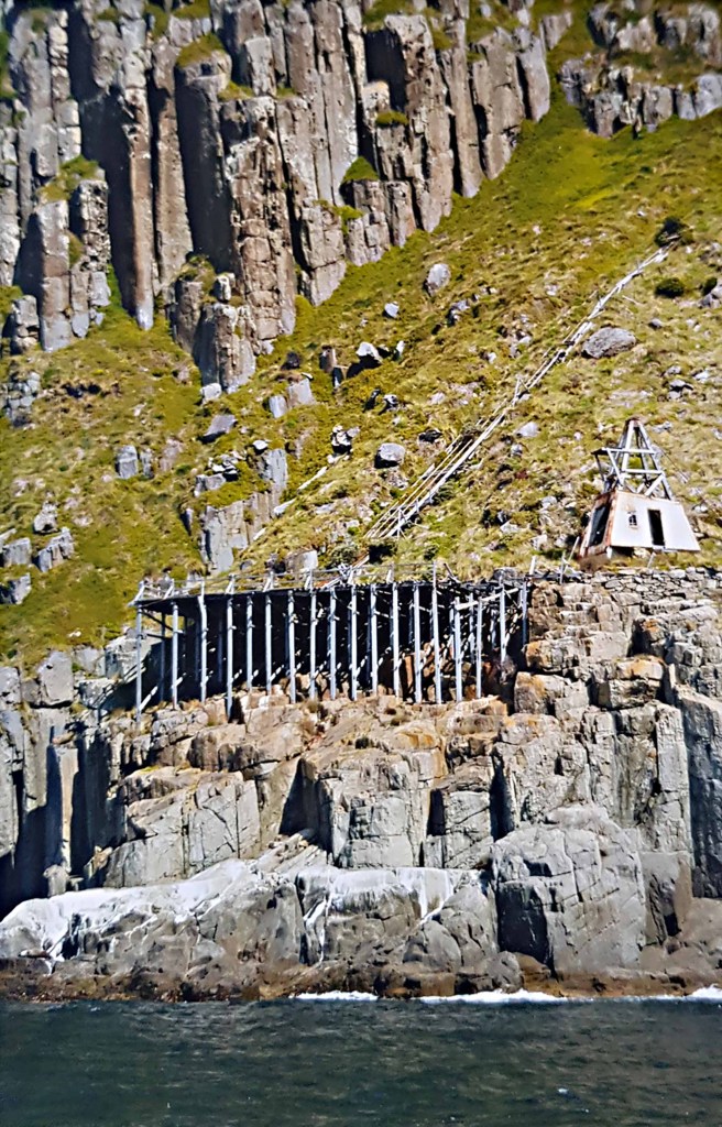 The landing platform where the flying fox delivered passengers / Photo: Phil Hall