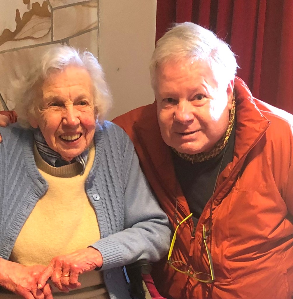 Two Tasmanian cinematography legends, Dorothy Hallam with David Brill who says ‘She’s one of the greats ... I really admire what she's achieved’